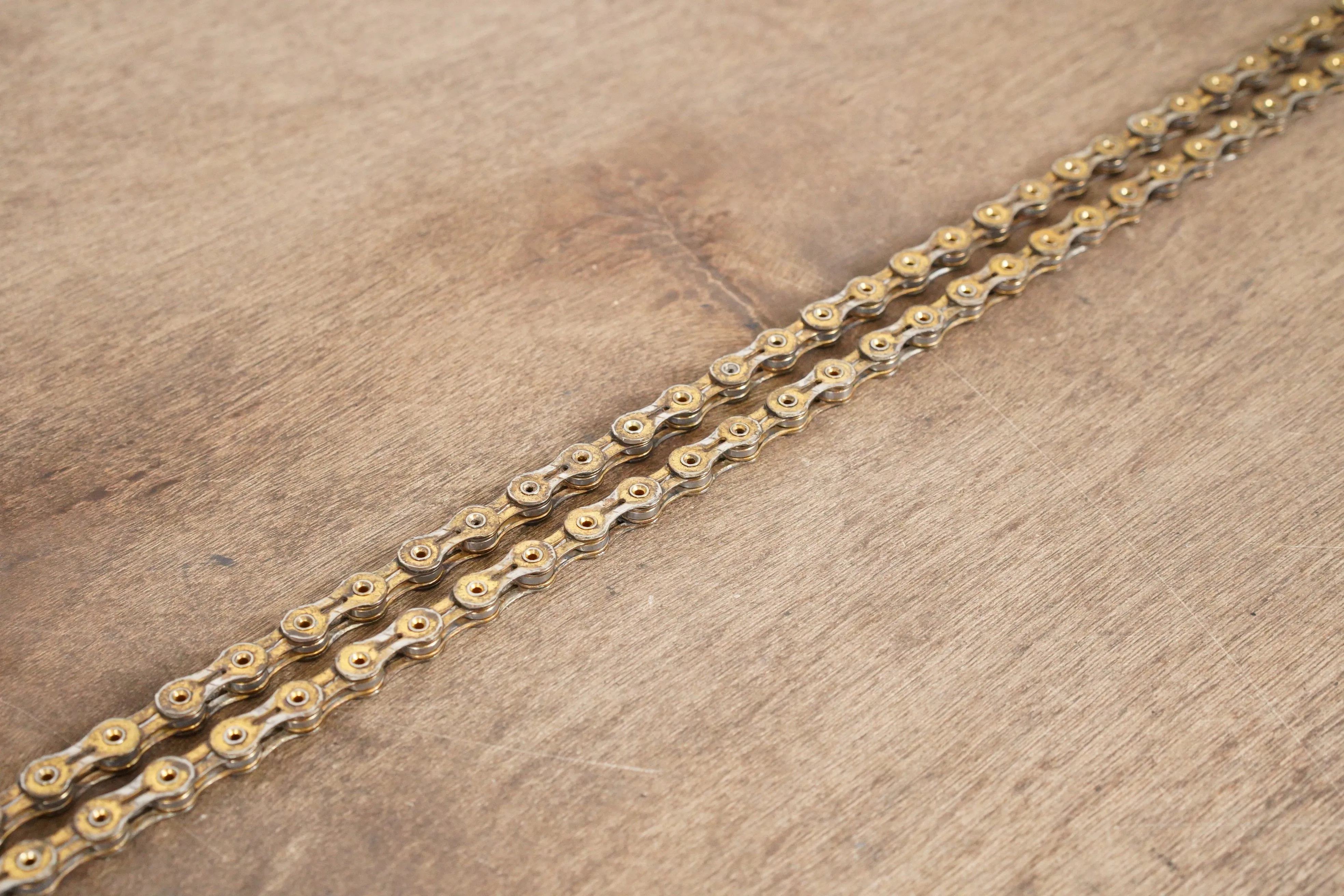 108L KMC X11SL Gold 11 Speed Road Chain 50% Life Remaining 108 Links