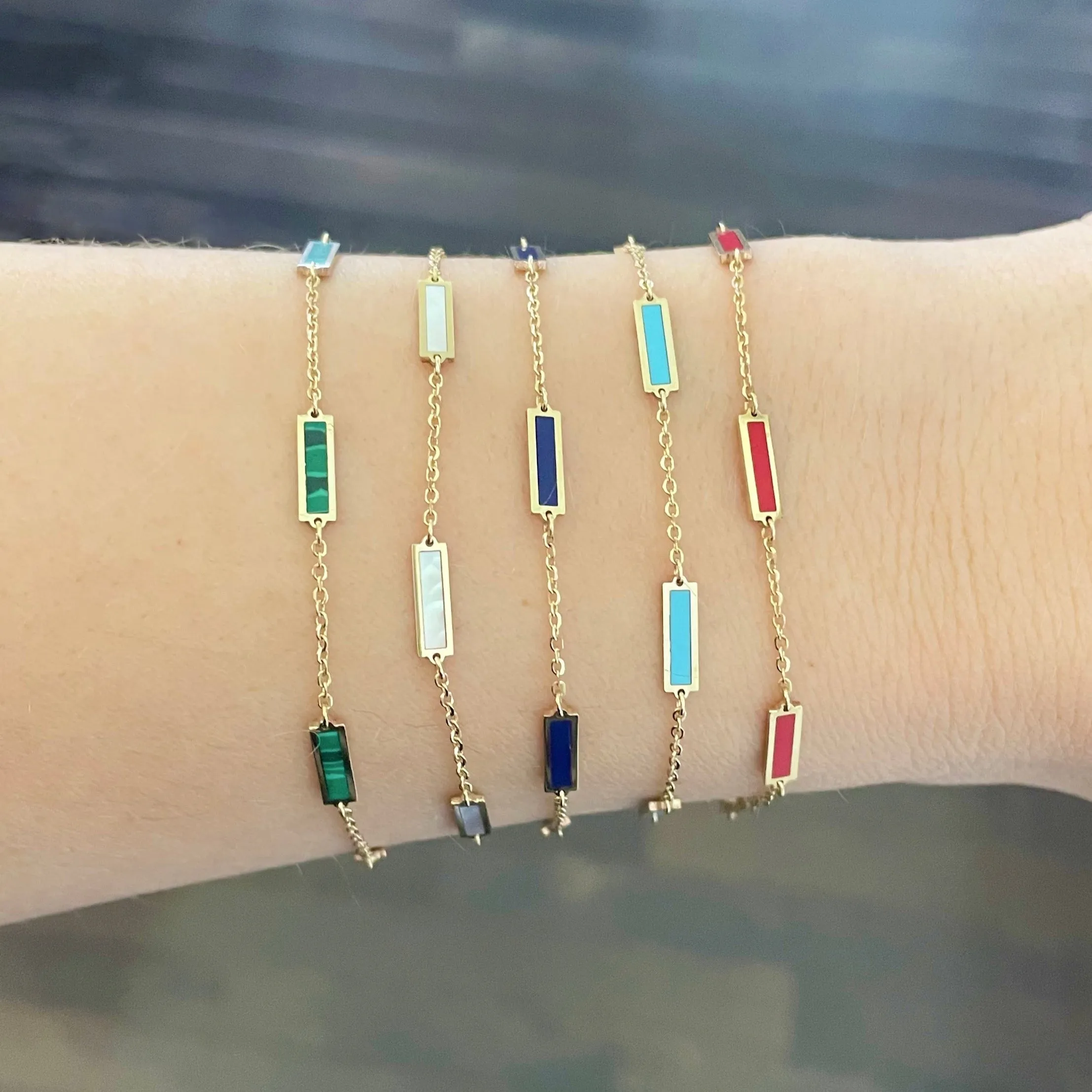 14K GOLD TURQUOISE ANNA BRACELET