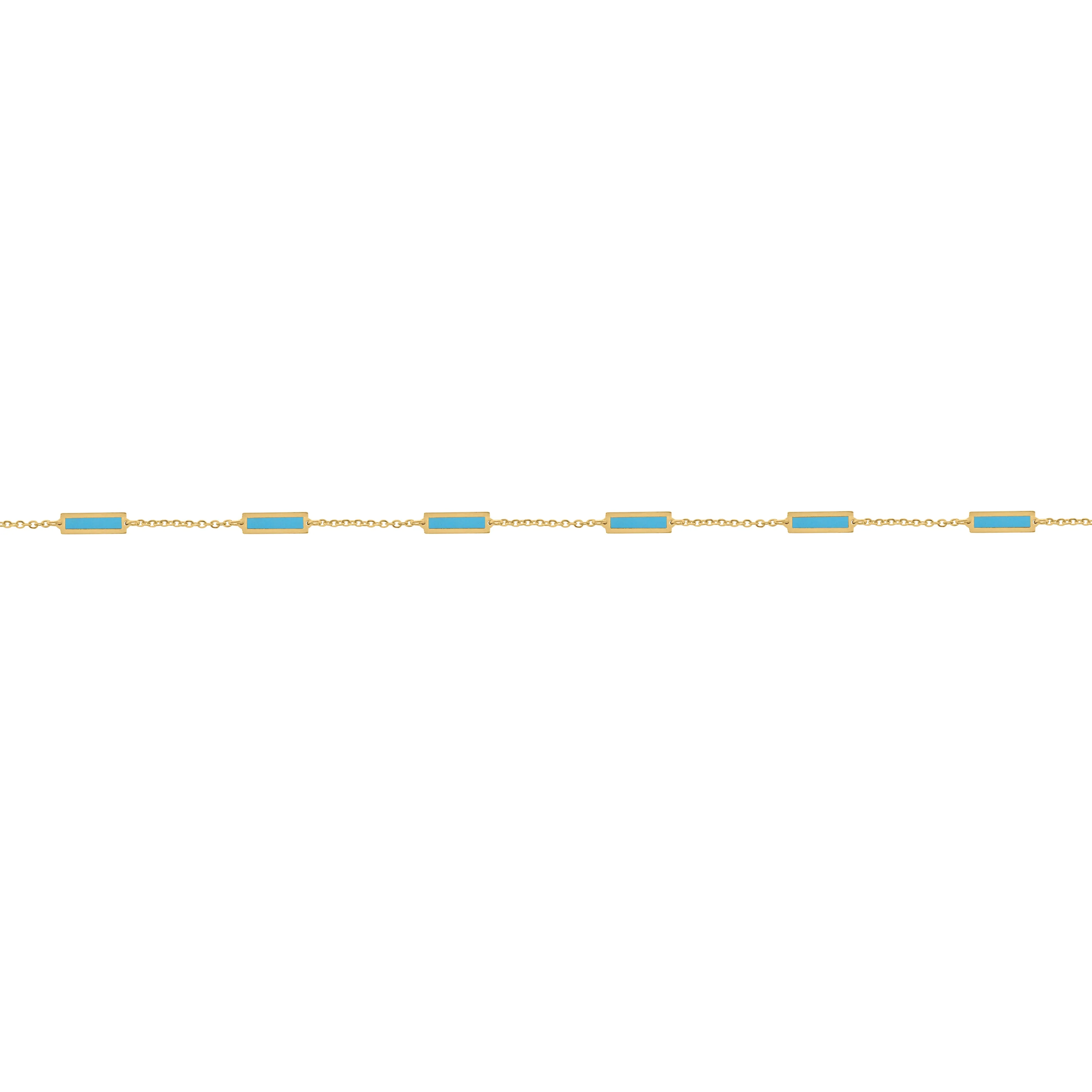 14K GOLD TURQUOISE ANNA BRACELET