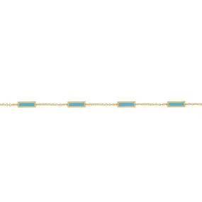 14K GOLD TURQUOISE ANNA BRACELET