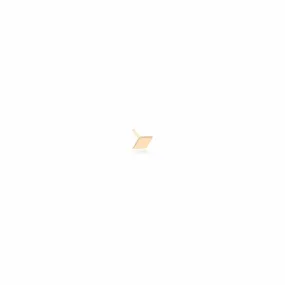 14K Itty Bitty Single Diamond Shape Single Stud Earring