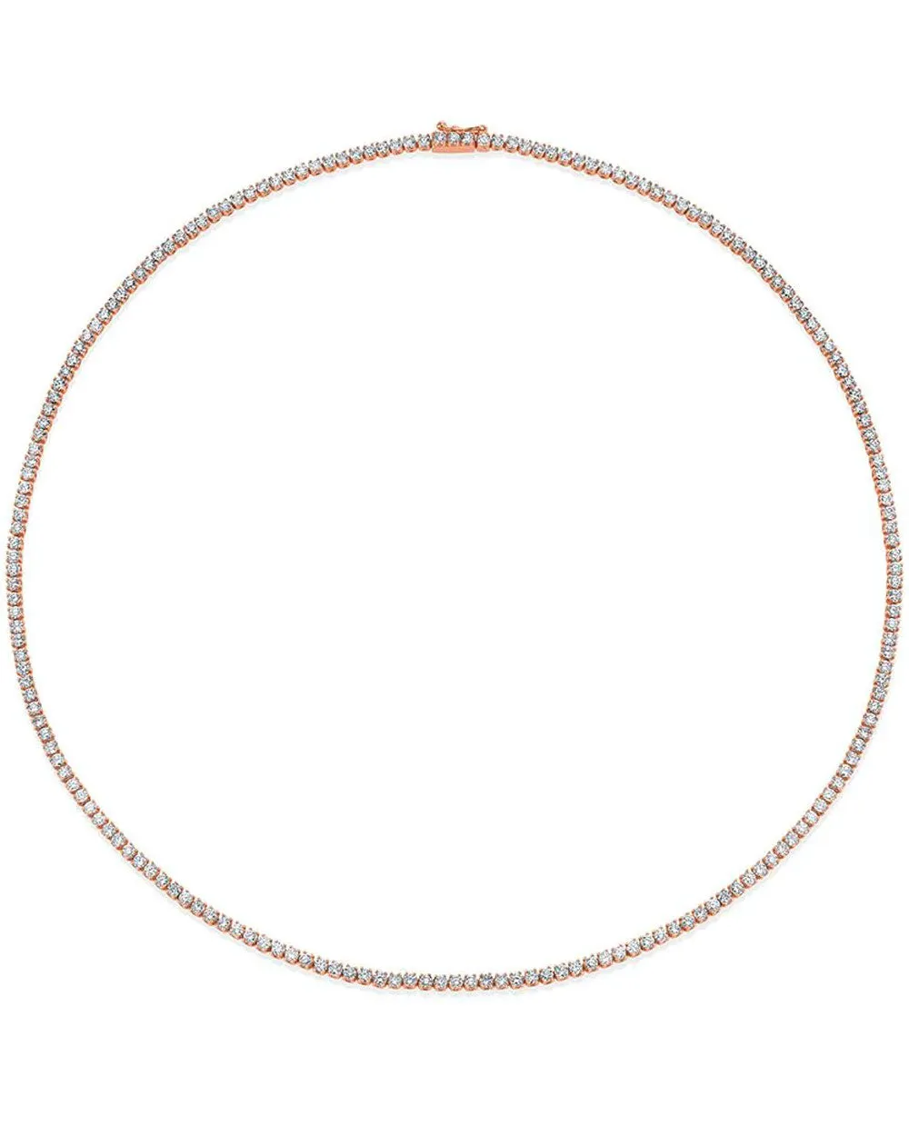 18k Rose Gold Diamond Hepburn Choker