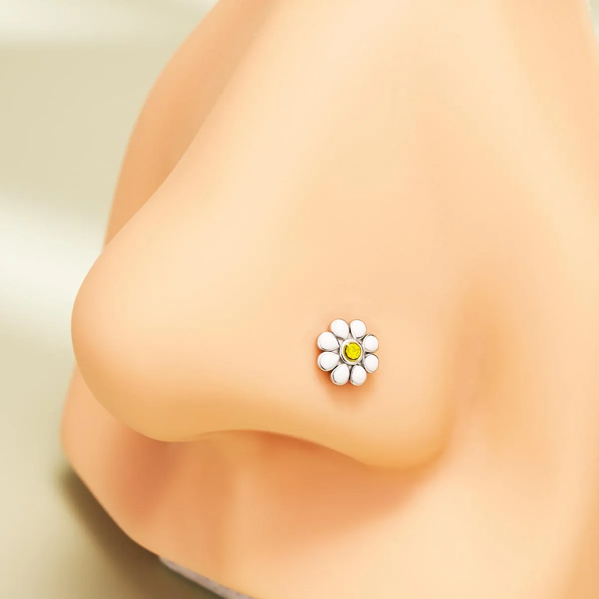 20G Mushroom/Daisy/Ladybird Nose Stud Pack