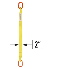 2"x16' (2 ply) Single Leg Nylon Sling w/ Master Link Both Ends