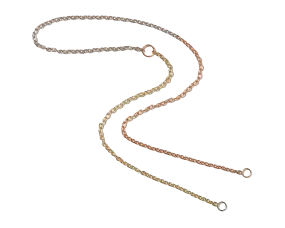 3x3 Pulley Chain in Gold Necklace