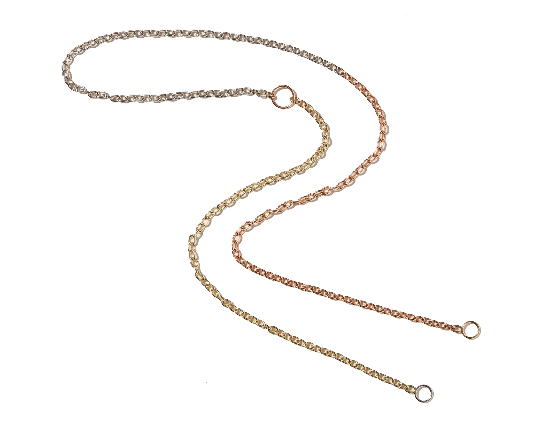 3x3 Pulley Chain in Gold Necklace