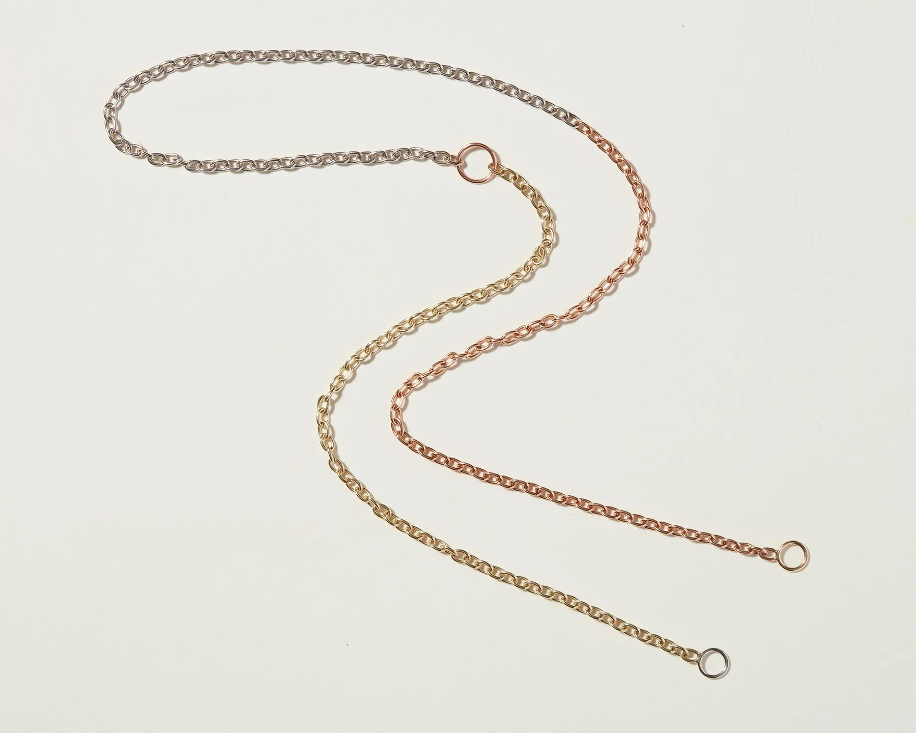 3x3 Pulley Chain in Gold Necklace