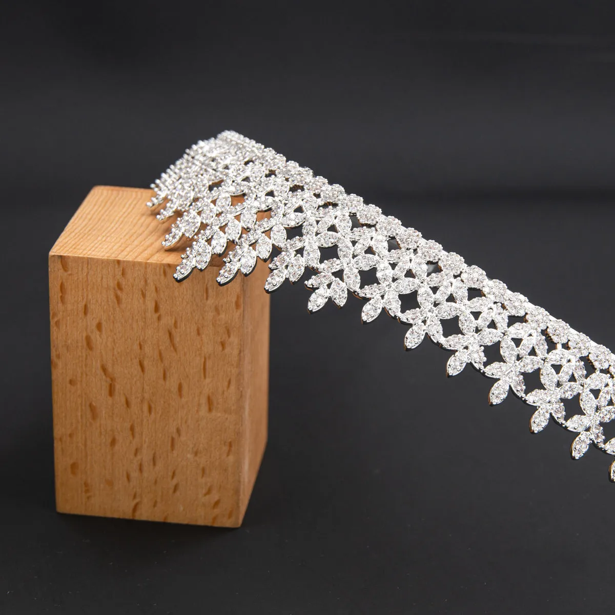 5A Level Cubic Zirconia Wedding Bridal Big Tiara Diadem CH10353
