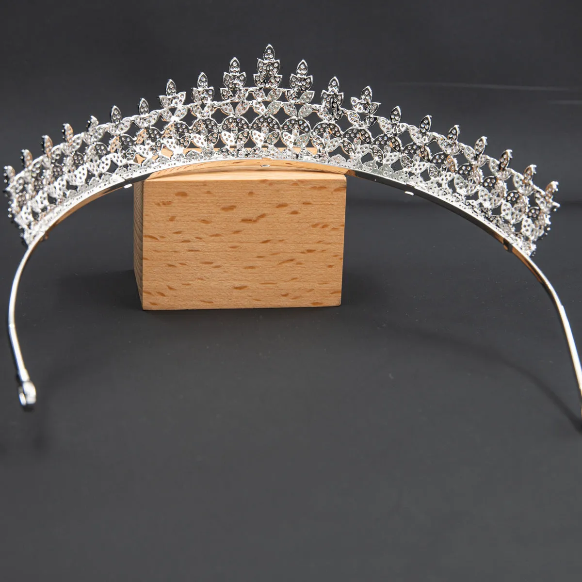 5A Level Cubic Zirconia Wedding Bridal Big Tiara Diadem CH10353