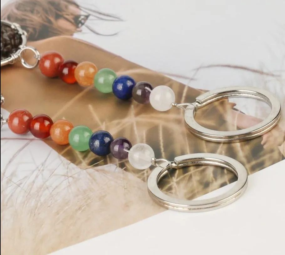 7 Chakra Reiki Tree of Life Keychain