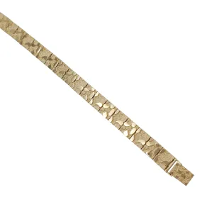 8.0 mm Square Nugget Bracelet (14K)
