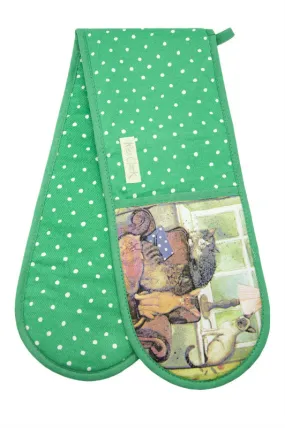 Alex Clark Cat House Double Oven Gloves