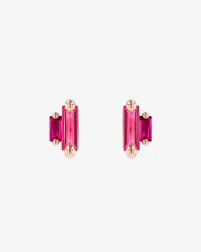 Amalfi Double Stack Red Mix Studs