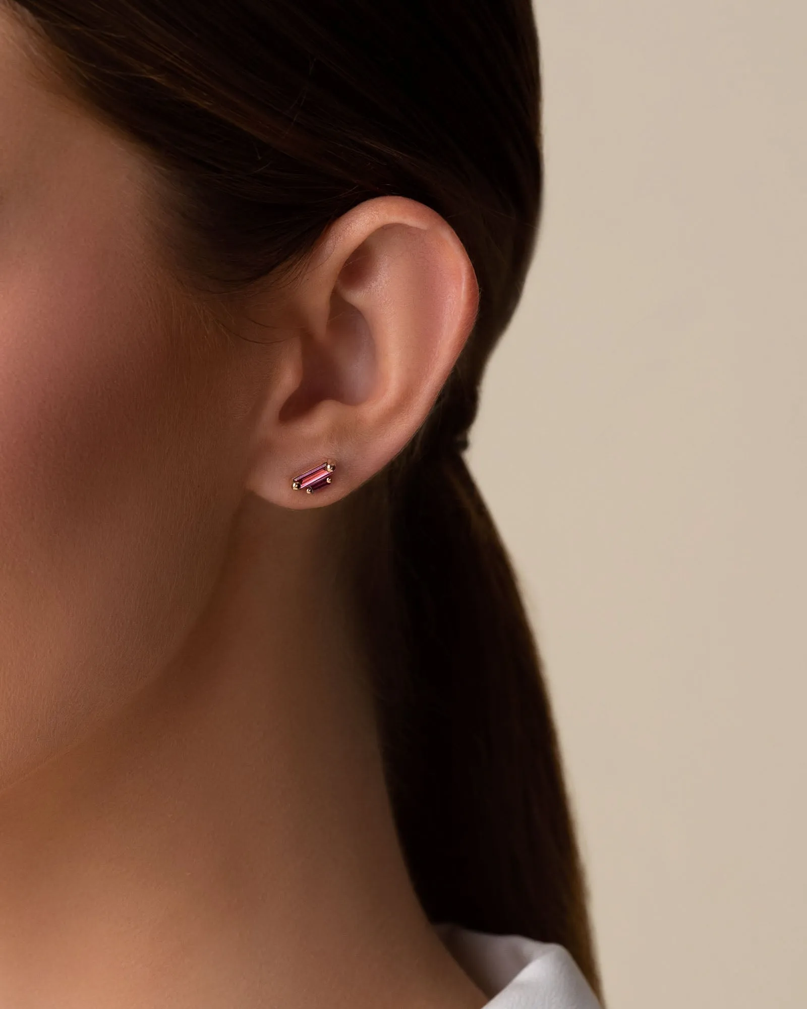 Amalfi Double Stack Red Mix Studs
