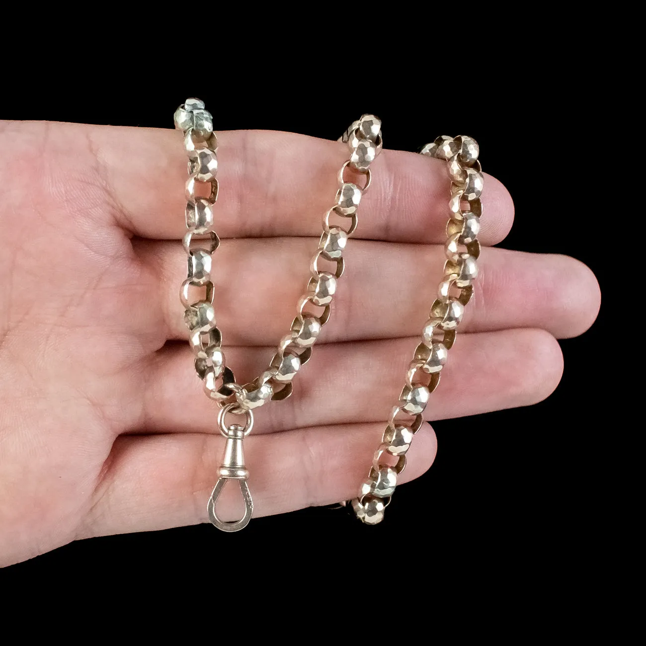 Antique Victorian Chunky 9ct Gold Guard Chain