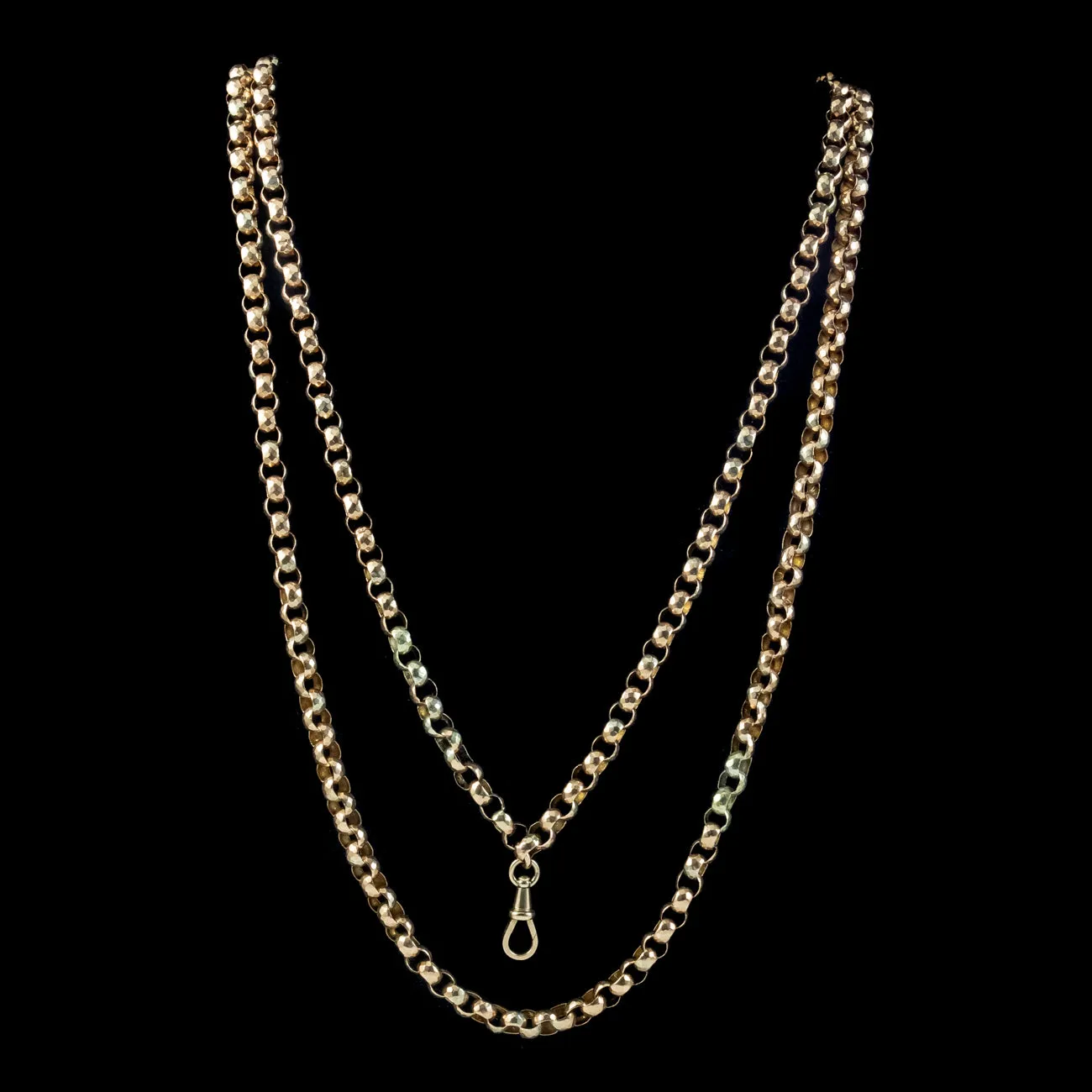 Antique Victorian Chunky 9ct Gold Guard Chain