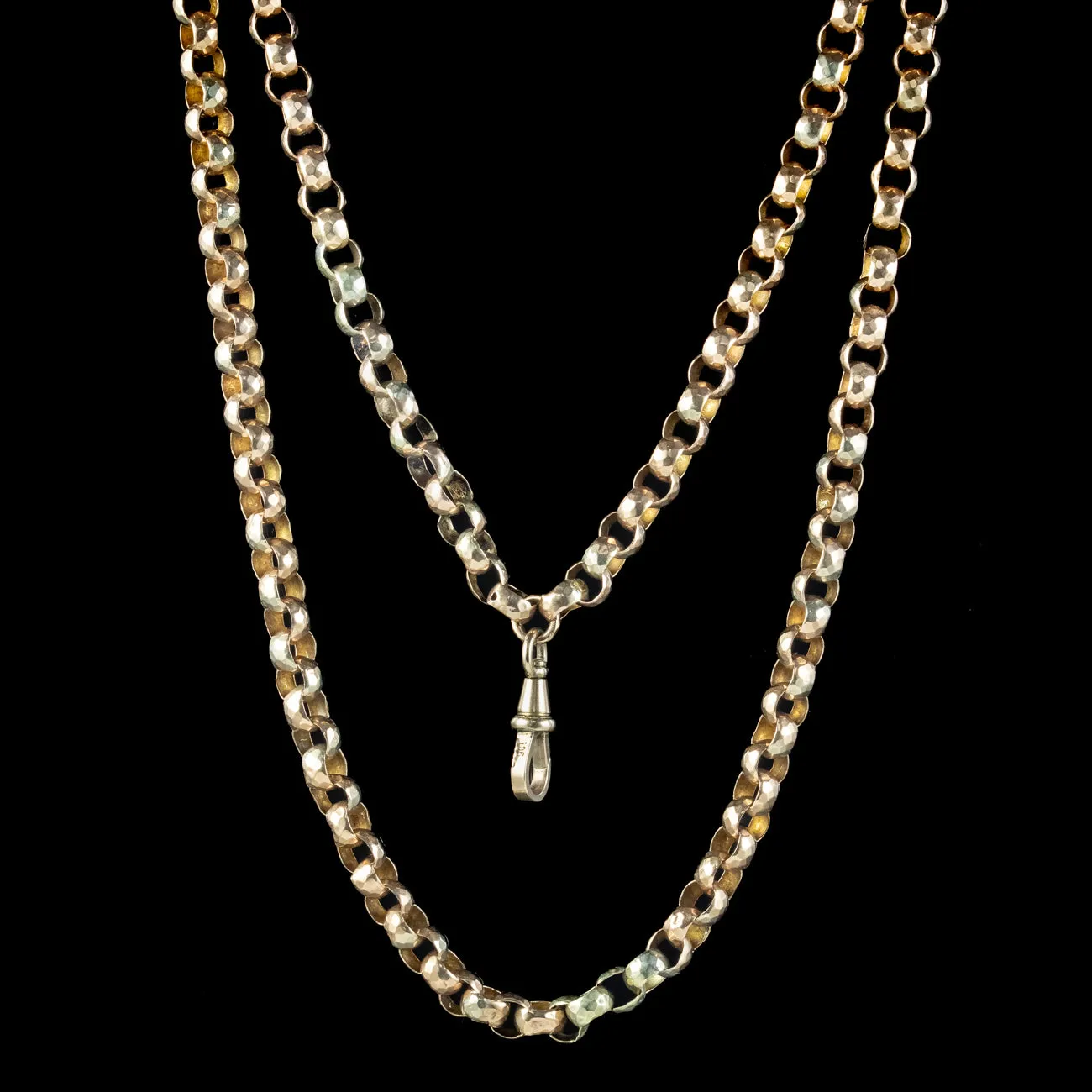 Antique Victorian Chunky 9ct Gold Guard Chain