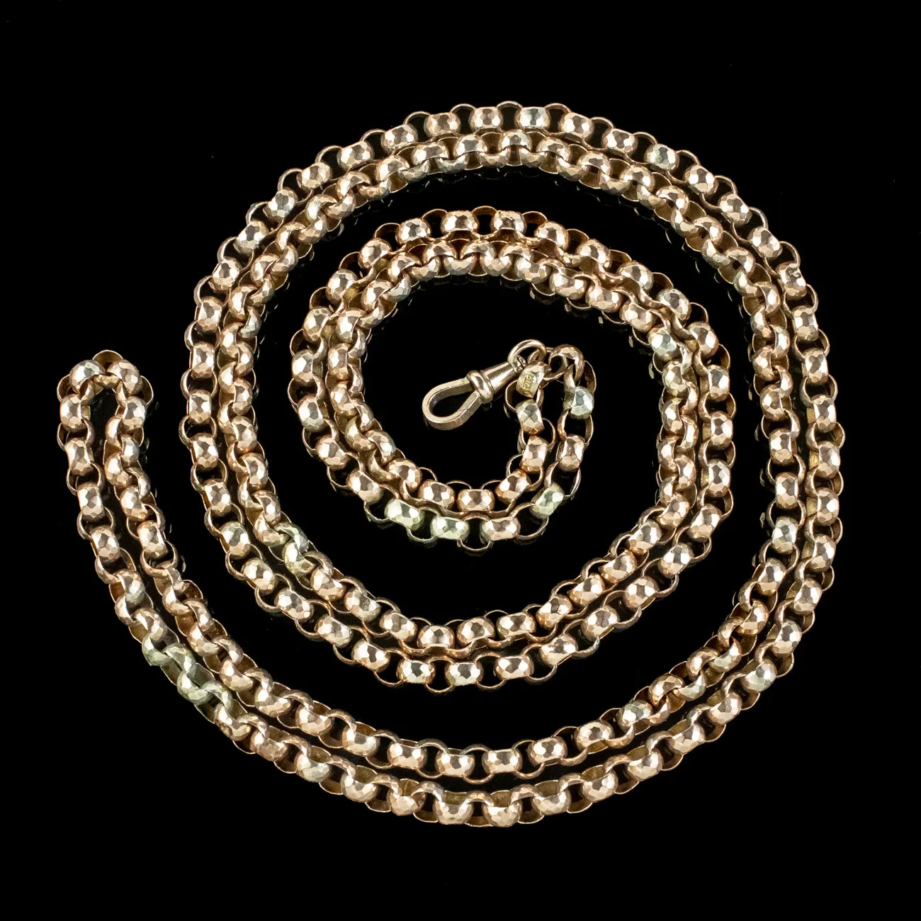 Antique Victorian Chunky 9ct Gold Guard Chain