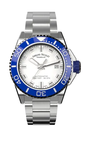 Armand Nicolet Men's Watch JS9 Date 41mm Silver A481AGU-AG-MA2481AA