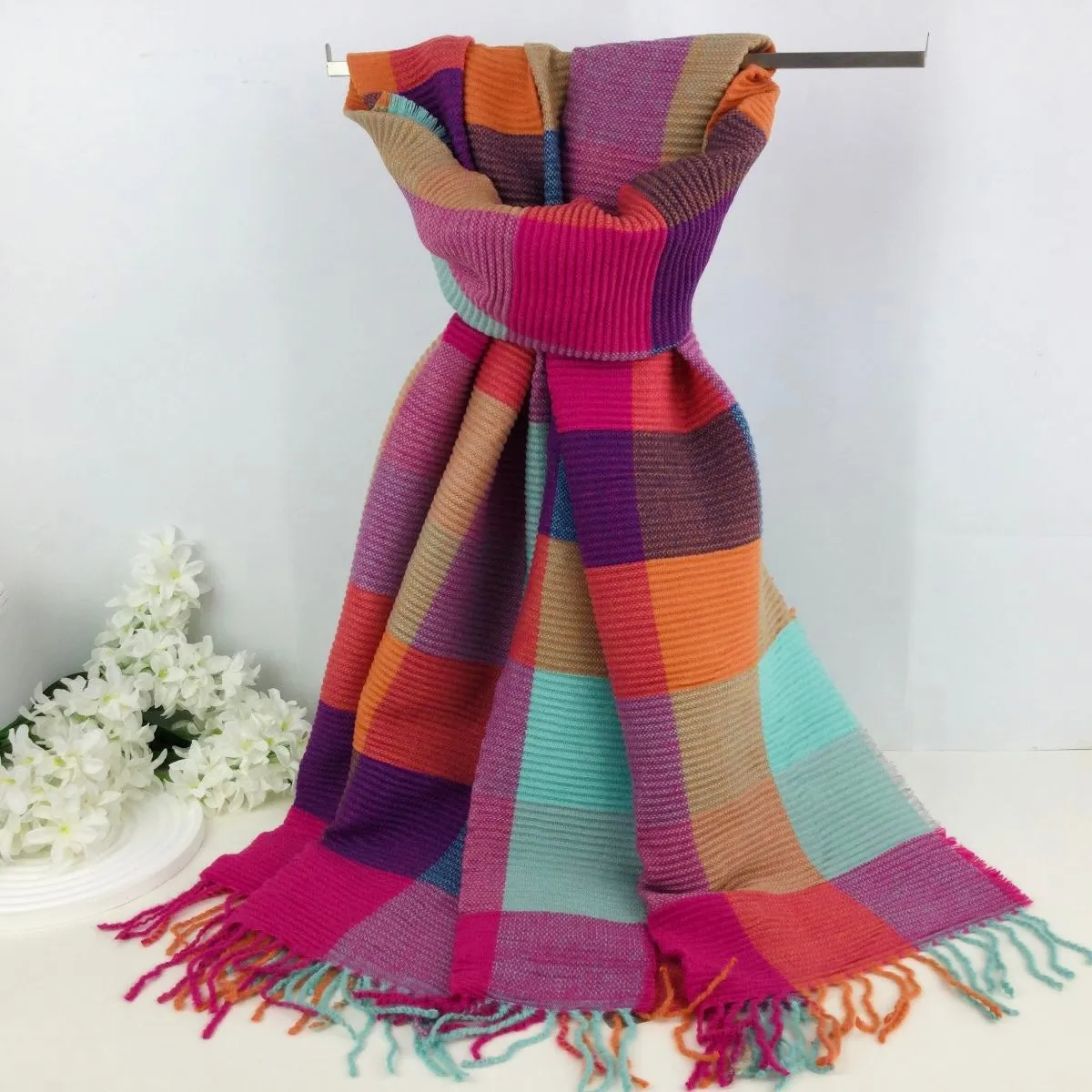 Autumn vibes multi coloured scarf