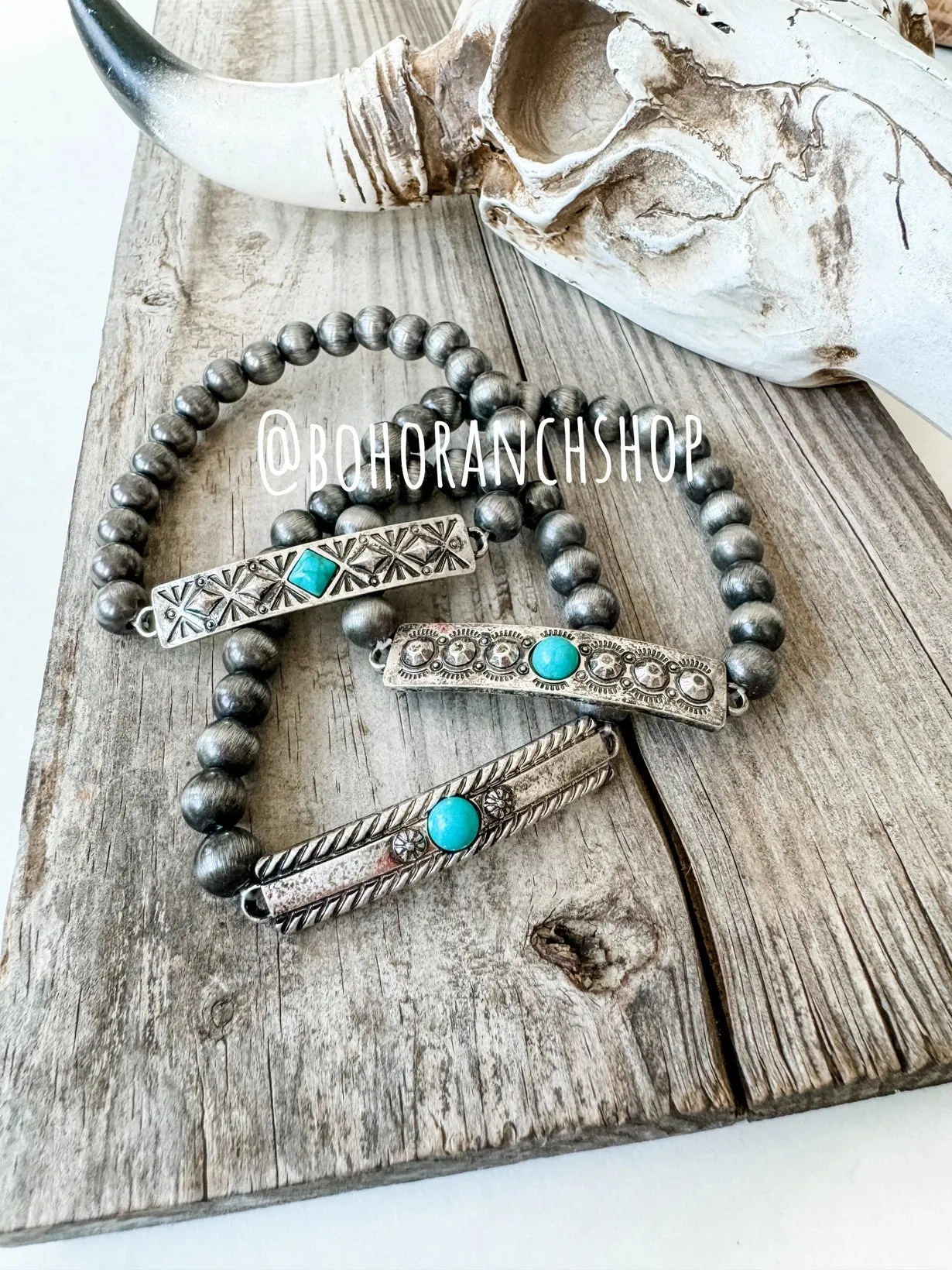 Aztec Boho Stretch Bracelet