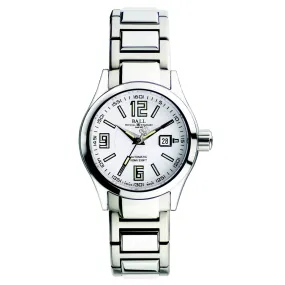 Ball Ladies Watch Engineer II Arabic Ladies White NL1026C-SA-WH