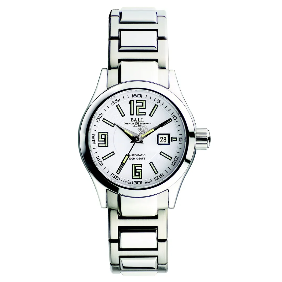 Ball Ladies Watch Engineer II Arabic Ladies White NL1026C-SA-WH