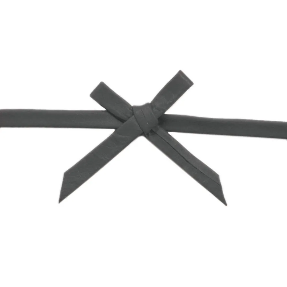 Black Leather Bow Choker