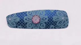 Blue Rectangle Brooch