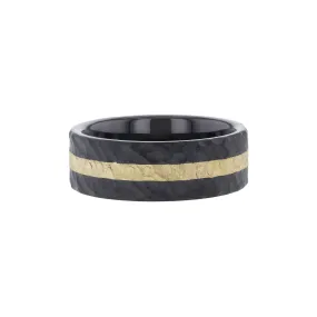 Bodie Black Ceramic & 14 Karat Gold Wedding Ring
