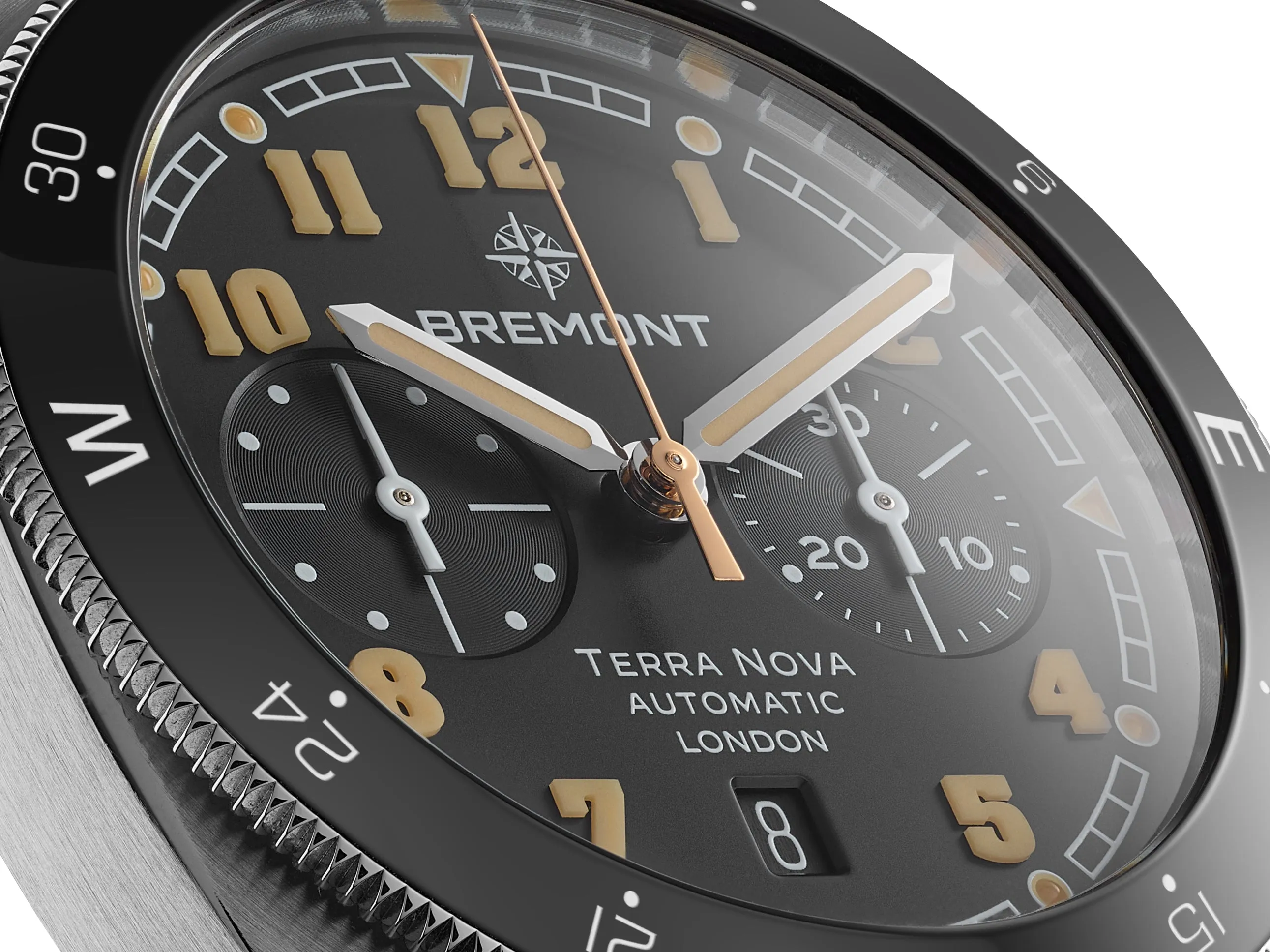Bremont Terra Nova 42.5mm Chronograph TN42-CHR-SS-BK-L-S