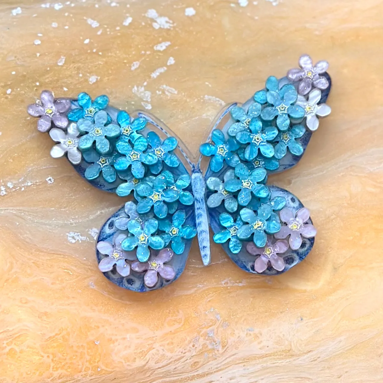 Butterfly 🦋 Forget-Me-Not- Brooch - Set of 4
