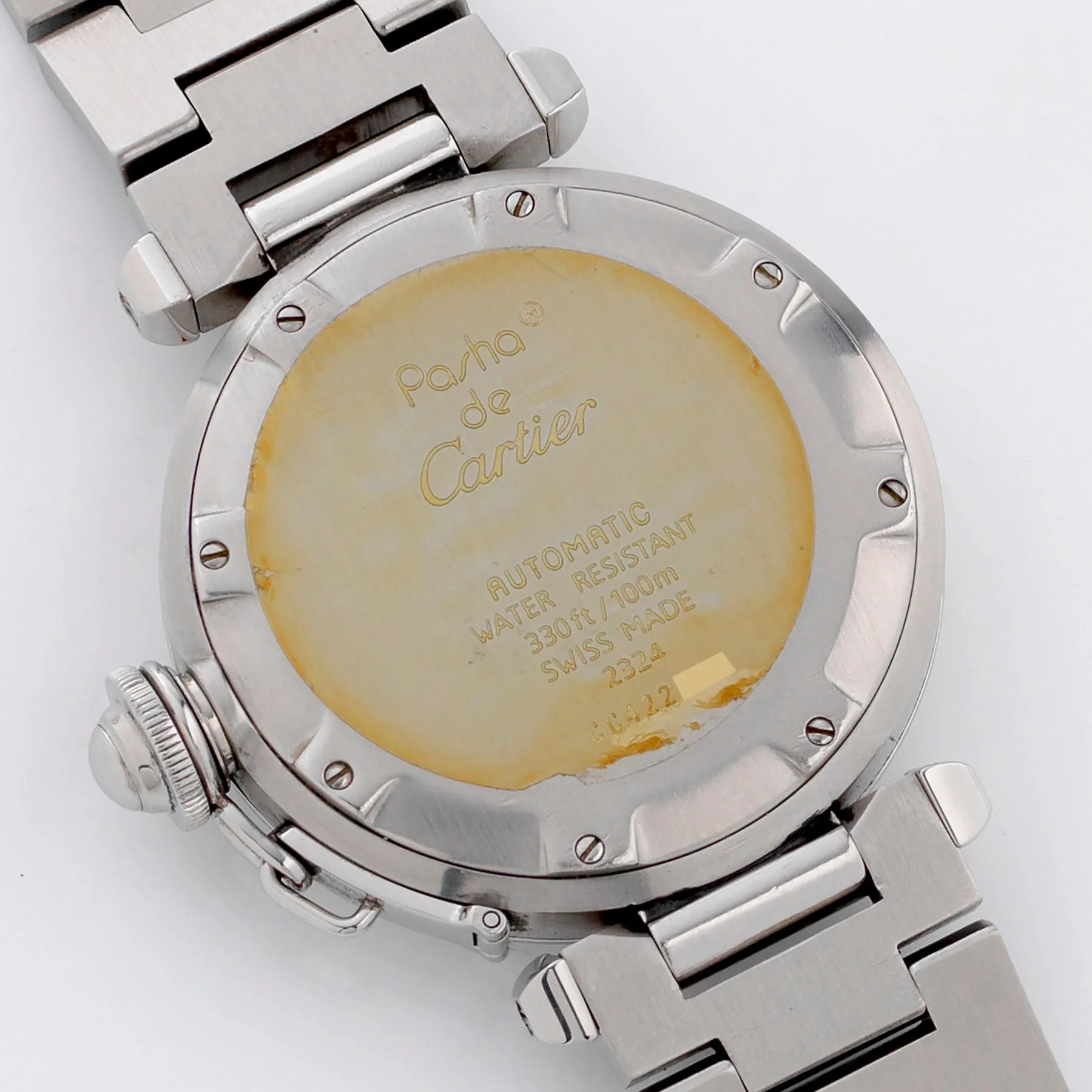 Cartier Pasha Steel Salmon Dial