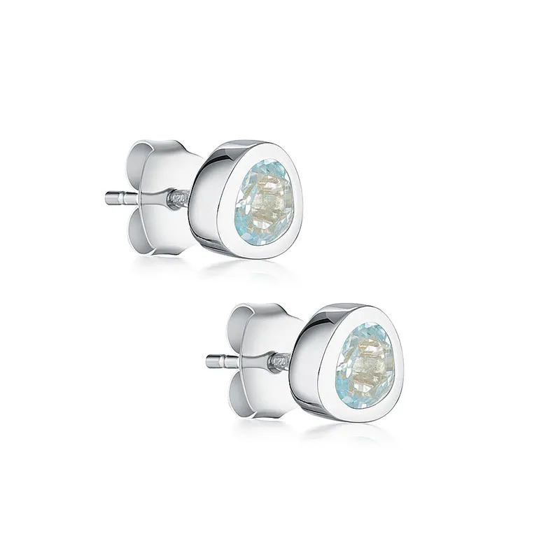 CELEBRATION STUDS - BLUE TOPAZ