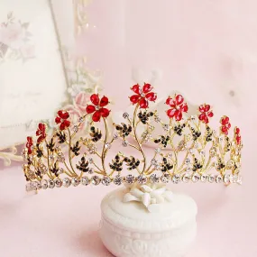 Cheery Red Flower Diadem