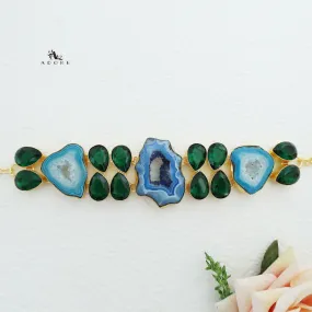 Claudia Agate   Glossy Stone Choker