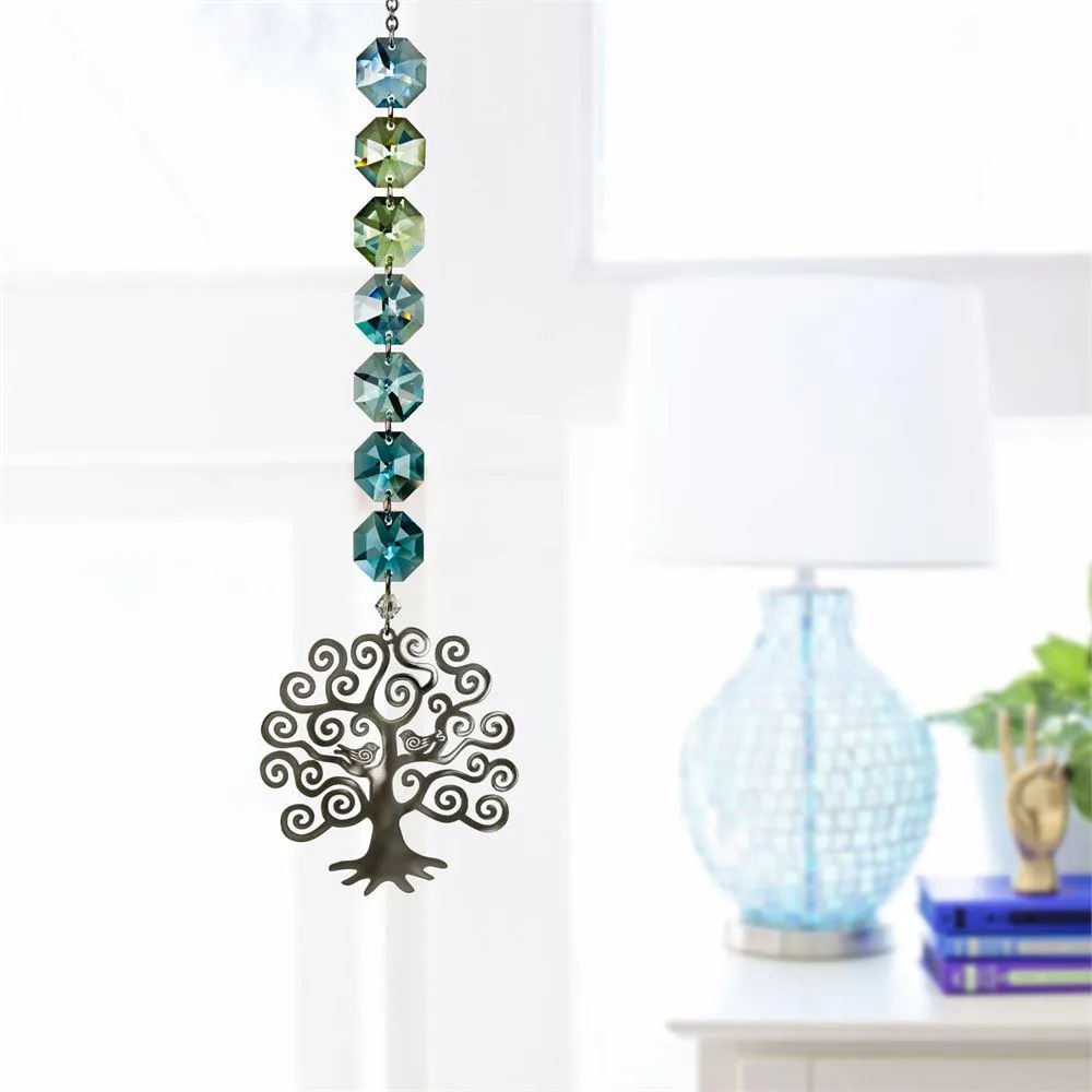 Crystal Radiance Tree of Life-Swarovski Crystal Suncatcher