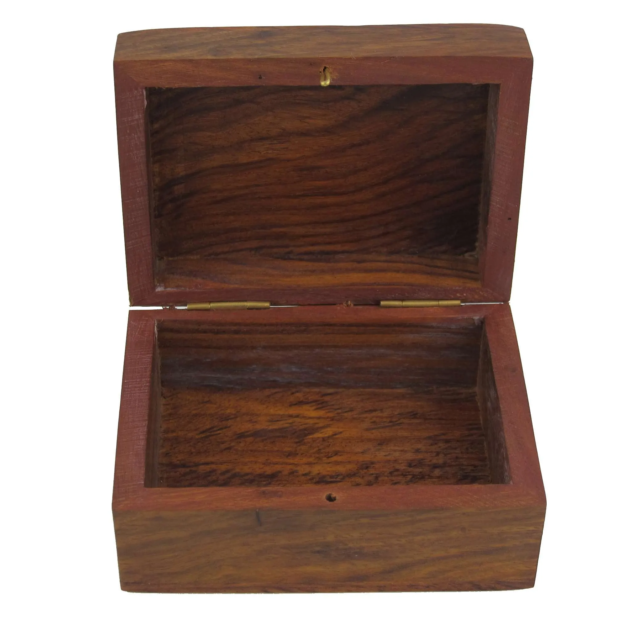 Elephant Jewelry Holder - 4 x 3 x 2 Inch Small Wood Box - Jewelry Boxes for Necklaces - Anniversary Gift