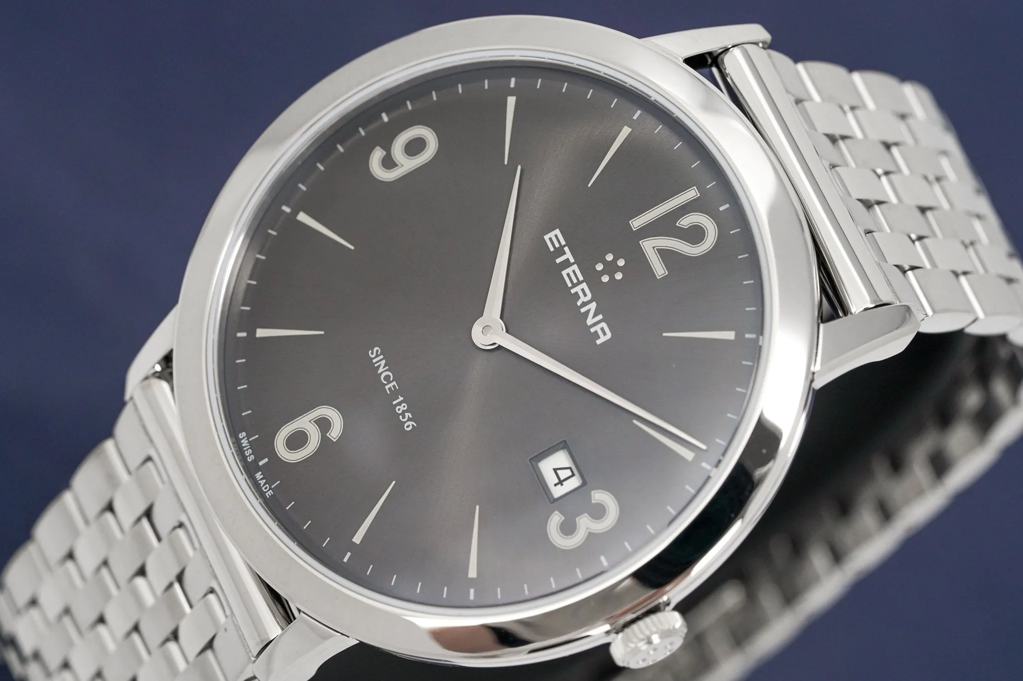 Eterna Watch Men's Eternity Grey Steel Automatic 2730.41.58.1746