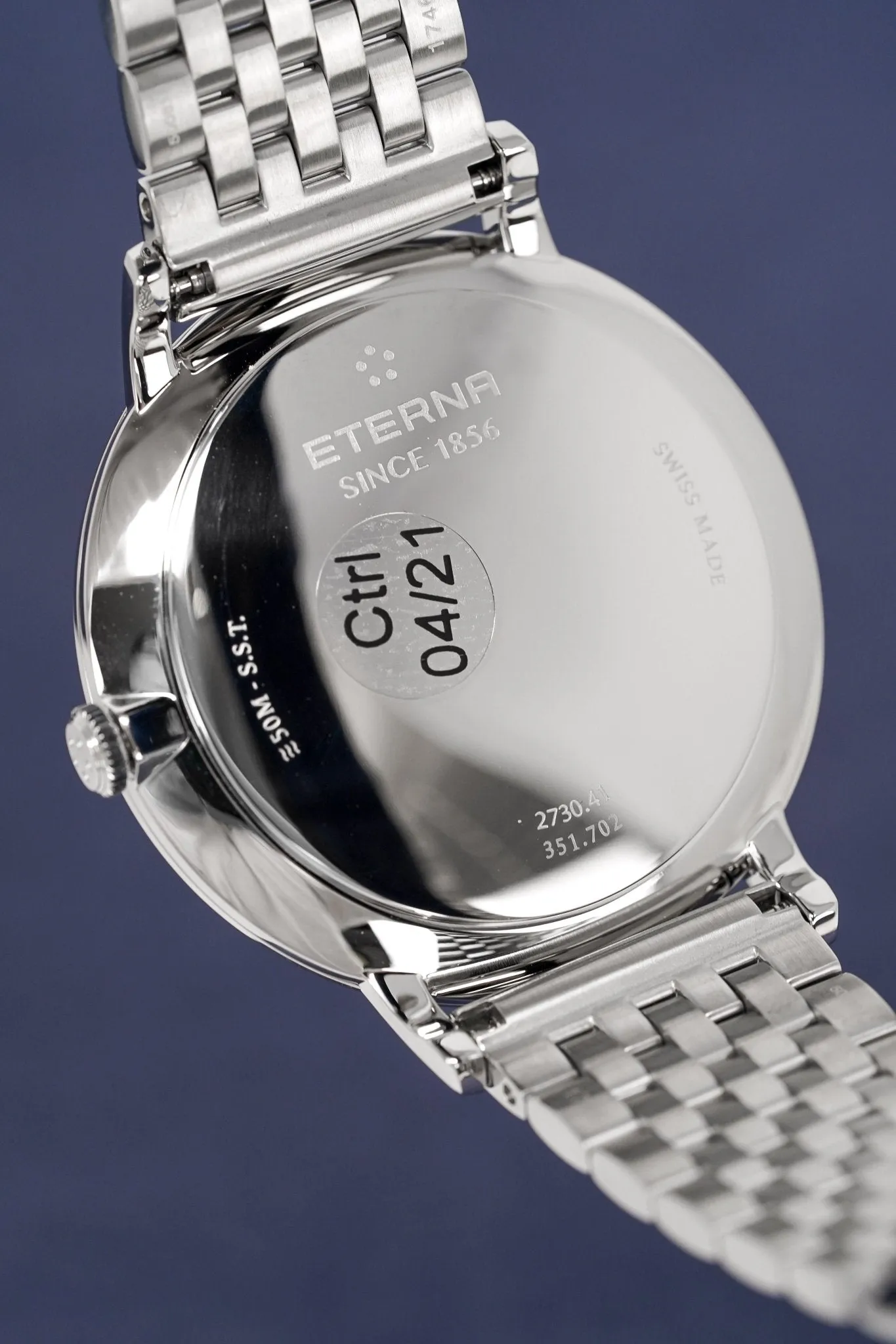 Eterna Watch Men's Eternity Grey Steel Automatic 2730.41.58.1746