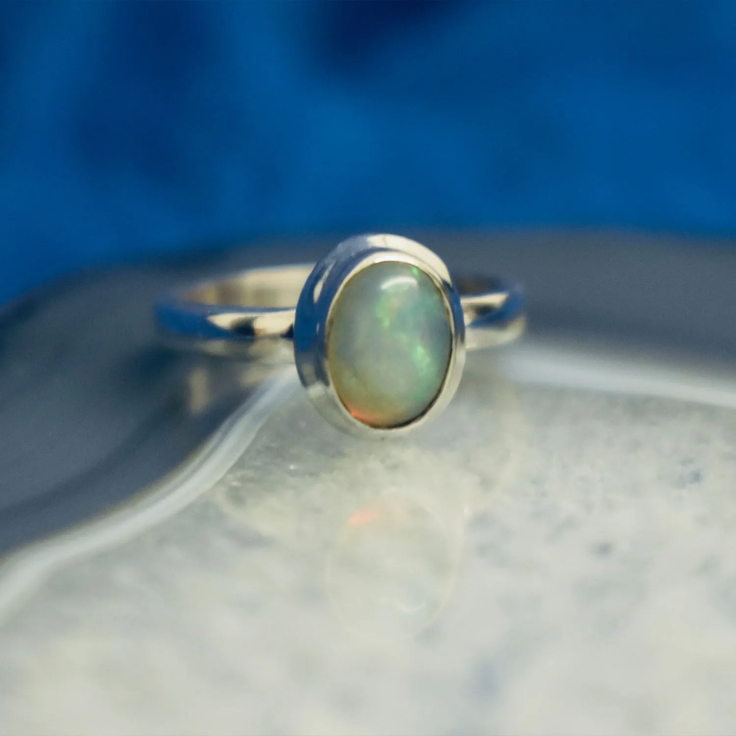 Ethiopian Opal Ring (925) Sterling Silver