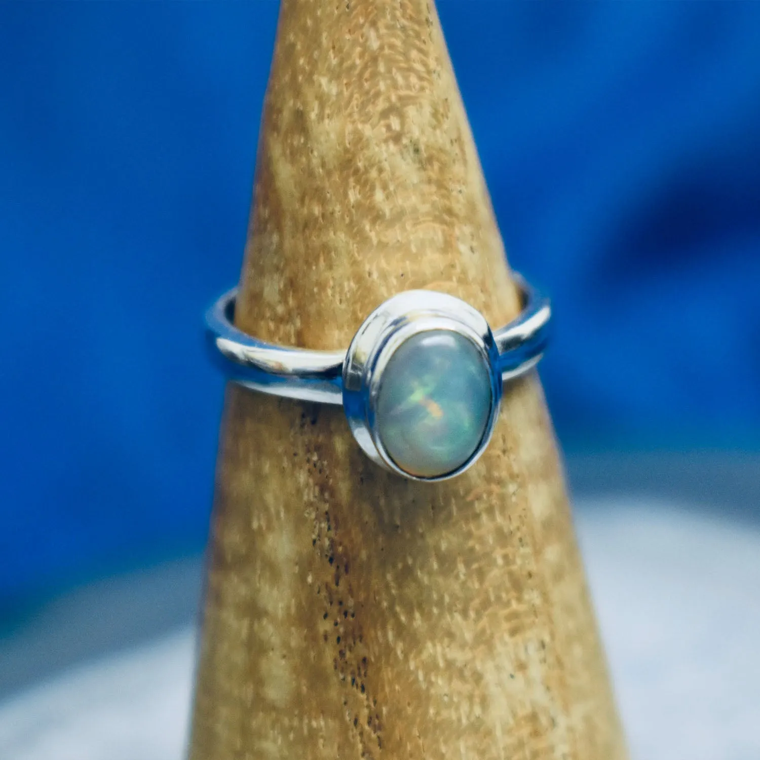 Ethiopian Opal Ring (925) Sterling Silver