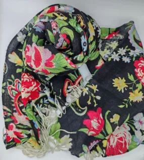 Floral Winter Scarf