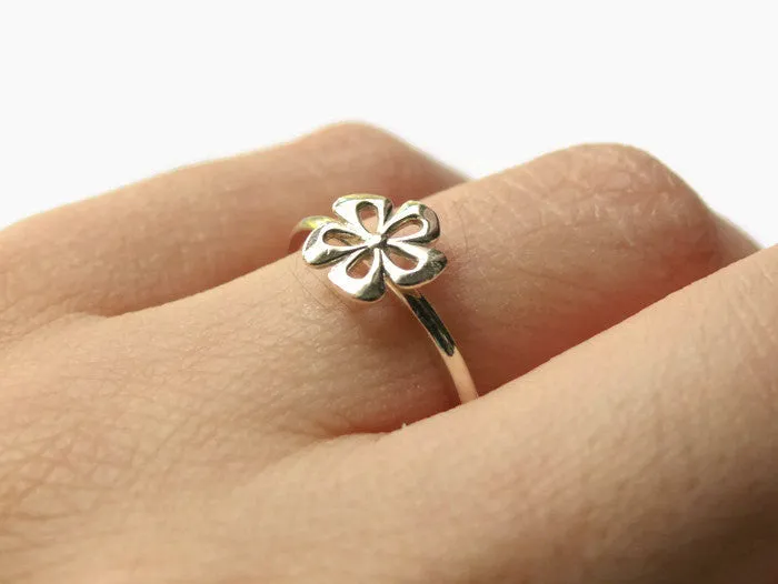 Flower Stacking ring • Sterling silver 925