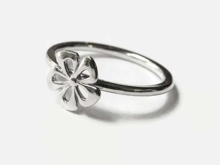 Flower Stacking ring • Sterling silver 925