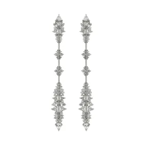 Fusion Arrow Earrings White Gold