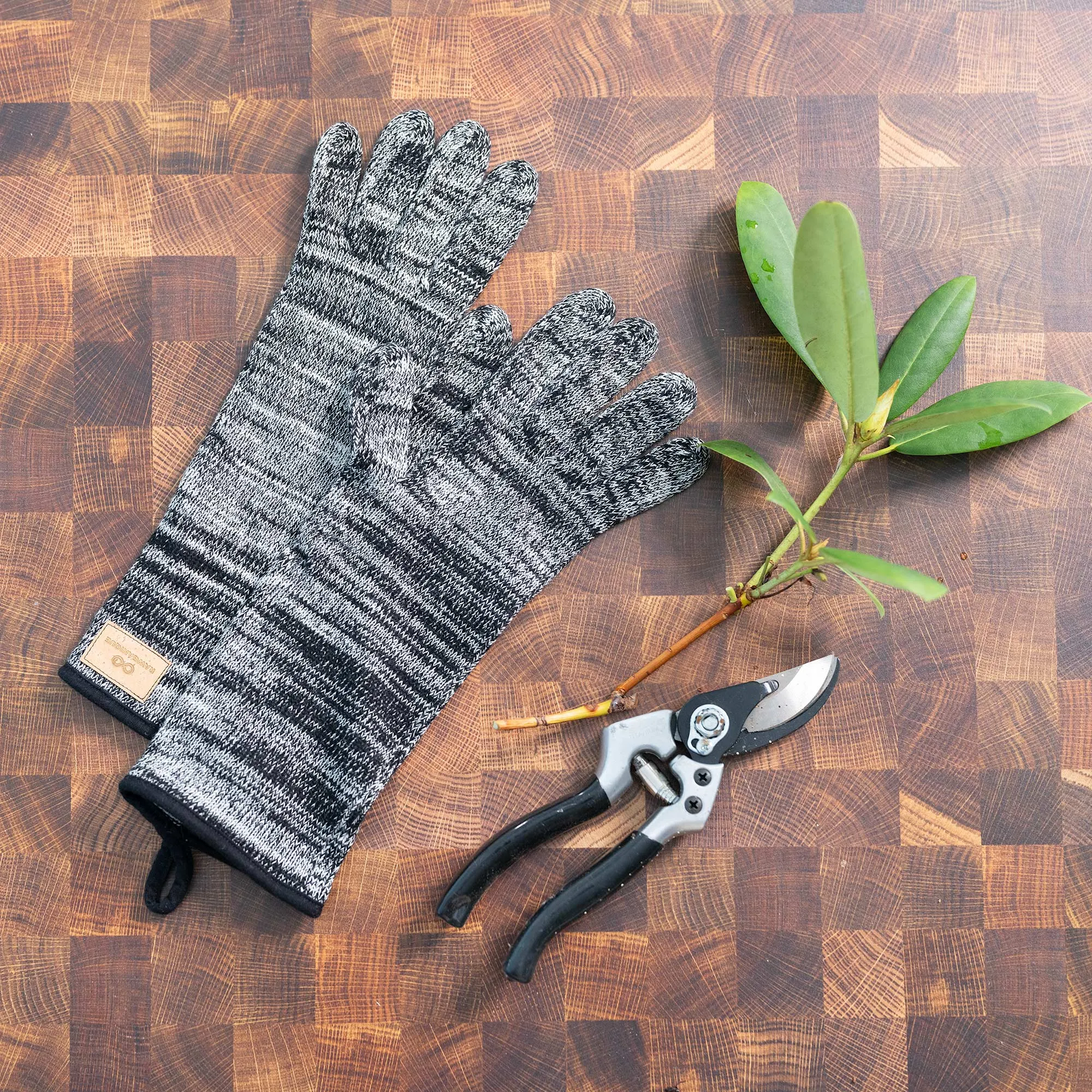 GARDENERS Elastic-free 100% Organic Cotton Garden Gloves (No Latex, No Polyester, No polyamide, No Nylon, No Plastic, No Synthetics) (100% Biodegradable)