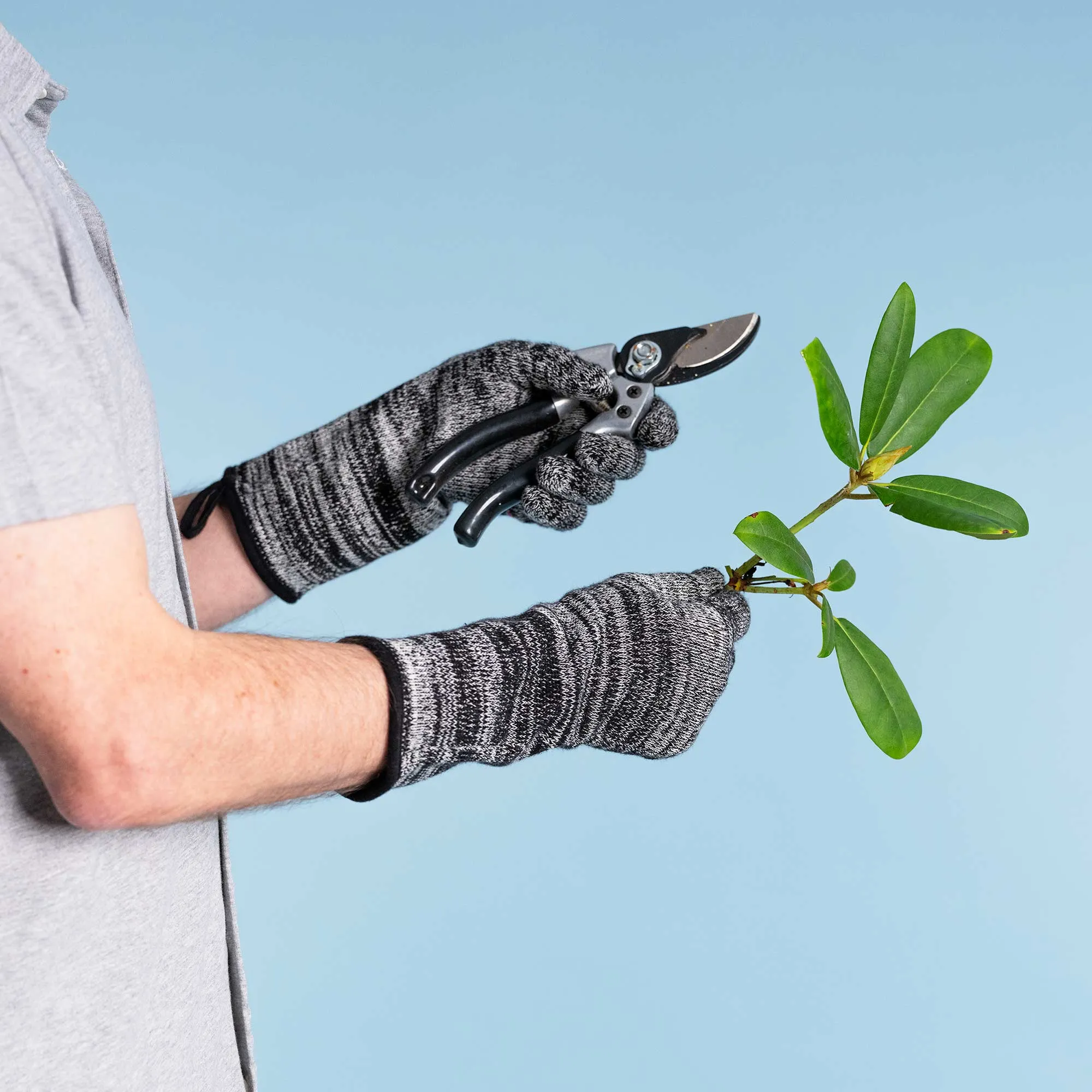 GARDENERS Elastic-free 100% Organic Cotton Garden Gloves (No Latex, No Polyester, No polyamide, No Nylon, No Plastic, No Synthetics) (100% Biodegradable)