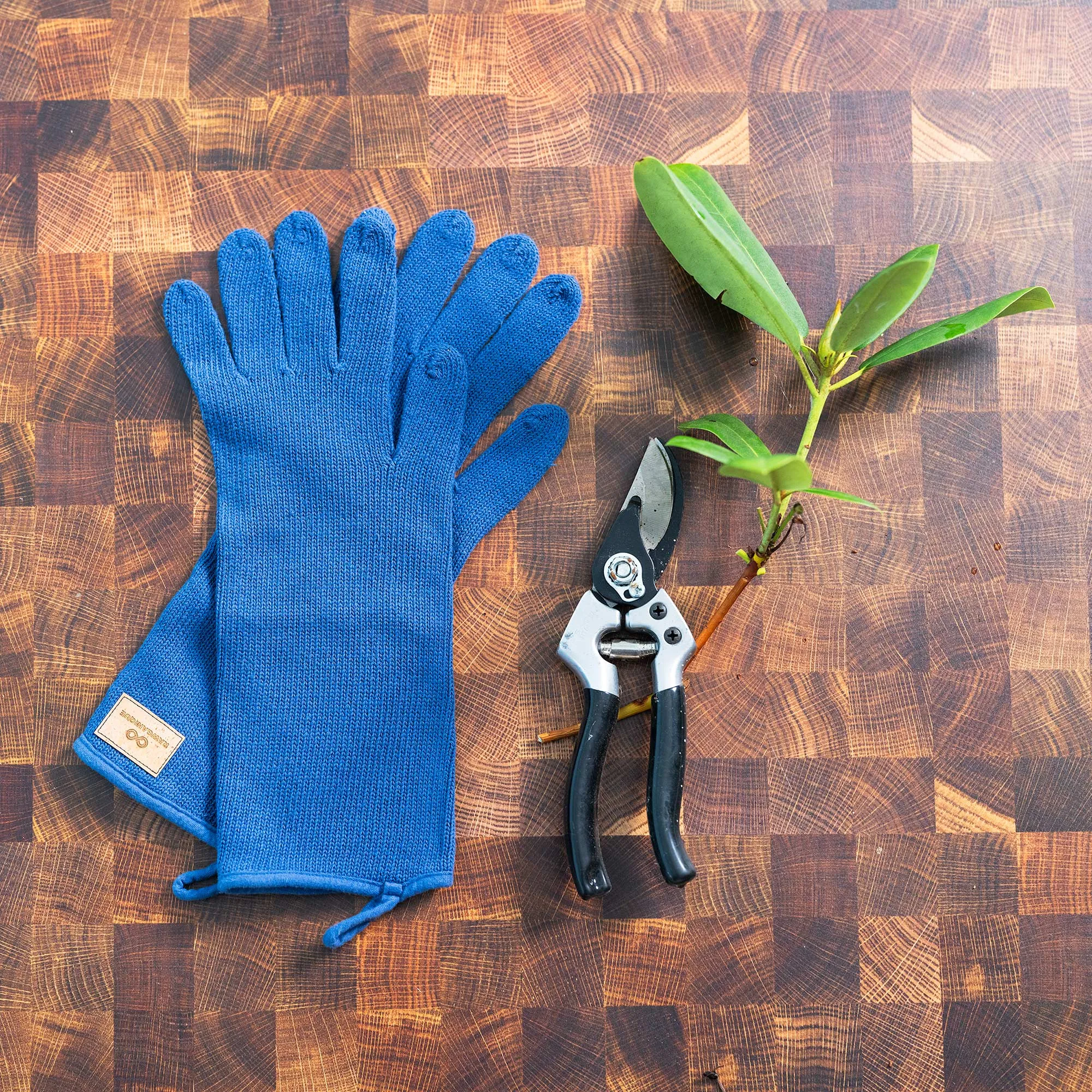 GARDENERS Elastic-free 100% Organic Cotton Garden Gloves (No Latex, No Polyester, No polyamide, No Nylon, No Plastic, No Synthetics) (100% Biodegradable)