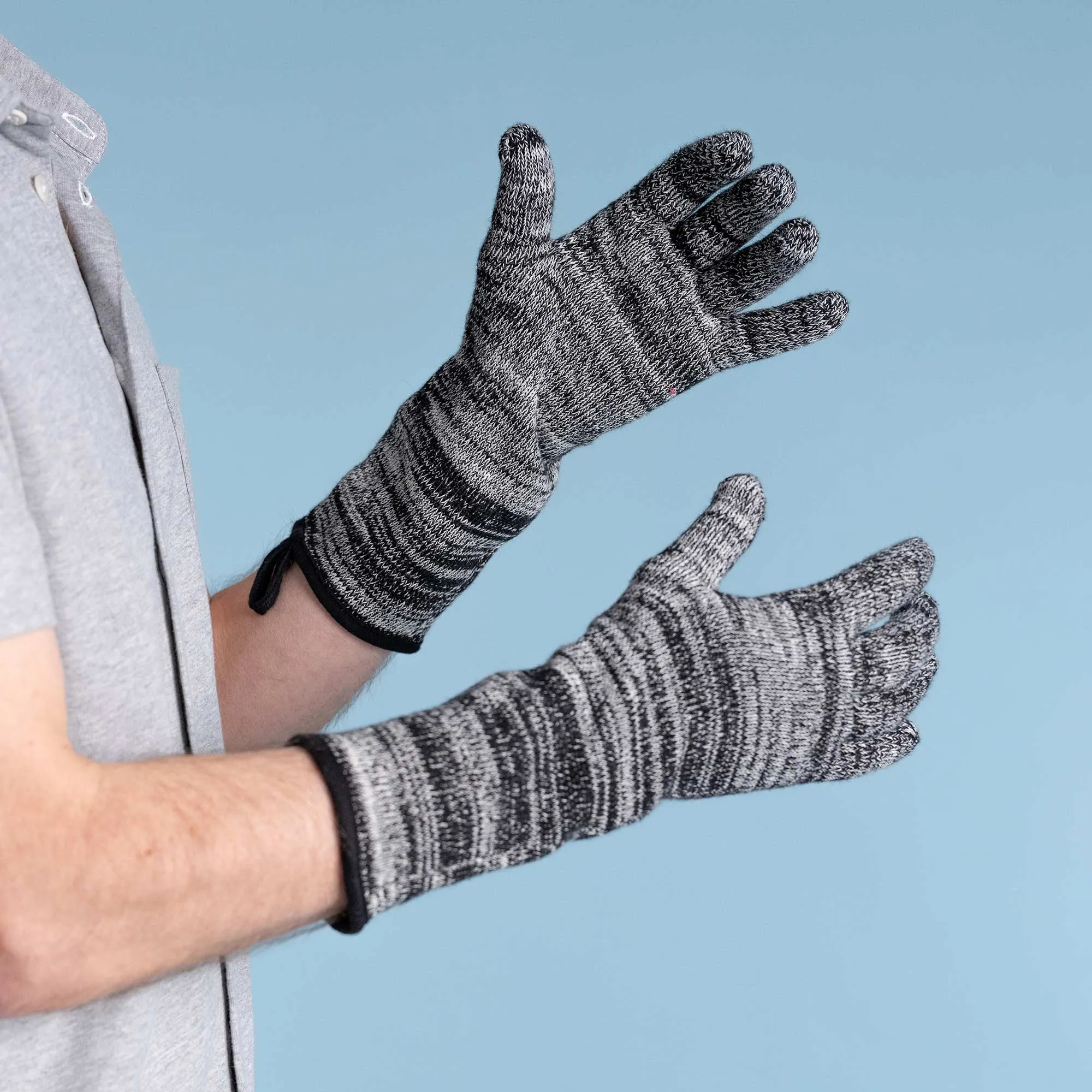 GARDENERS Elastic-free 100% Organic Cotton Garden Gloves (No Latex, No Polyester, No polyamide, No Nylon, No Plastic, No Synthetics) (100% Biodegradable)